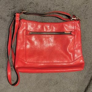 ❤️ Red Faux Leather Crossbody Bag ❤️